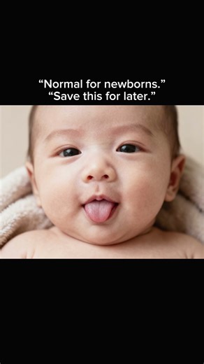 Why does my newborn lick their lips?