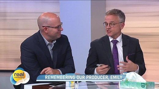 The Real Milwaukee team is coming to grips with an unexpected and sudden loss. Producer Emily Konopka passed this week. Emily was a ray of sunshine and the driver of Real Milwaukee. On Tuesday, Aug. 26, the Real Milwaukee anchors talked about their feelings over the loss – and what Emily truly meant to the entire team and FOX6. | Real Milwaukee