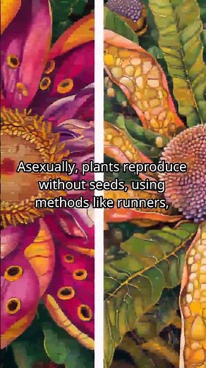 How do plants reproduce both sexually and asexually?
