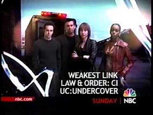 NBC Sunday Lineup November 4, 2001