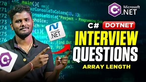 4.Basic C#.Net Interview Questions & Answers - Array Length for- TCS, Zoho, CTS, Wipro, Infosys, HCL Companies #dotnetinterviewquestions #csharpinterviewquestions | UNIQ Technologies