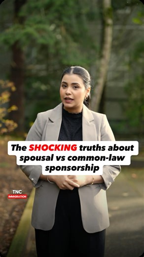 Rhea Patel RCIC | Canadian Immigration Expert on Instagram: "🇨🇦 Think spousal and common-law sponsorship are the same? Watch this 👇 📩 ✅Need professional immigration assistance? Contact TNC Immigration today! Our licensed RCICs are here to help. Reach us at Surrey: 236-818-5558 | Mississauga: 647-932-0060 | Kelowna: 778-594-4880 or BOOK a VIRTUAL consultation through the link in our bio —————————————————————- 📌 Disclaimer: This post is for informational purposes only and does not constitute