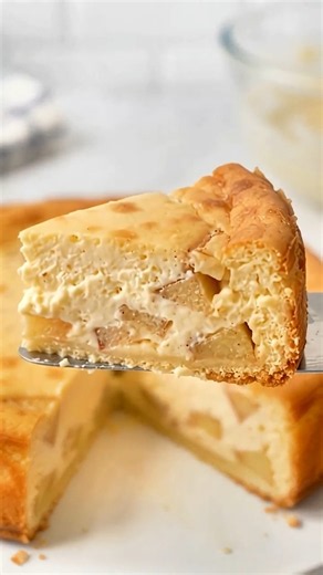 Healthy Apple Pie Cheesecake 🍰 Creamy & Easy Recipe!