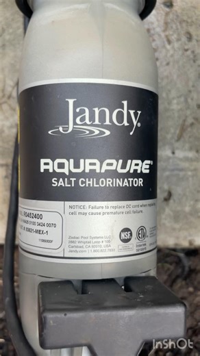 Jandy Salt Cell Recalibration