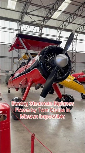 Boeing Stearman Biplane. Flown by Tom Cruise in Mission Impossible #pilot #tomcruise #shorts