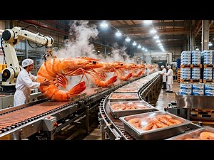 How a Modern Mantis Shrimp Plant Works: From Raw Catch to Floss and MAP Trays (Full Process)