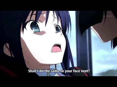 Kurugaya bullying scene/ when anime girls have unhuman strength!