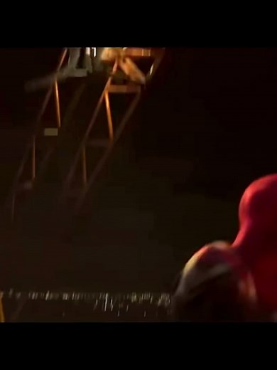 Spider Hero Acrobatic Moves in Nighttime Cityscape