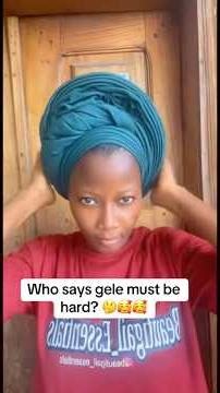 Easiest Gele Tutorial Ever! 💯#gele #gelestyles #headwrap #headwraptutorial