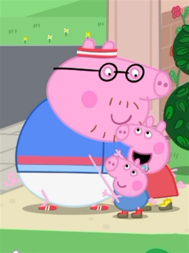 Run, Daddy, run! #PeppaPig #BabyEvie #PeppaMeetsABaby