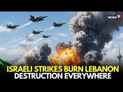 Israel’s Deadly Attack on Lebanon | Strikes Burn Cities, Destruction Everywhere | Caught on Cam-LIVE