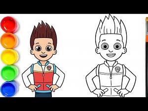 Ryder from Paw Patrol Drawing, Painting & Coloring For Kids and Toddlers