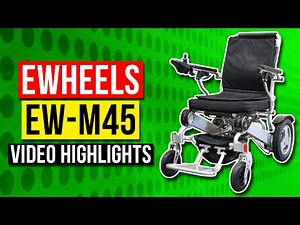 EWheels EW-M45 Folding Power Wheelchair [2024]