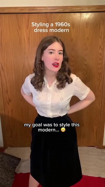 styling a 1960s dress for a modern look