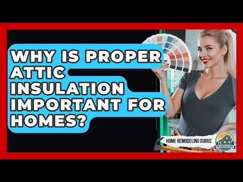 Why Is Proper Attic Insulation Important For Homes? - Home Remodeling Gurus