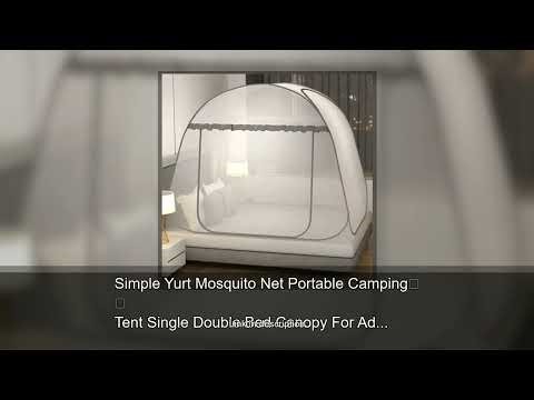 Simple Yurt Mosquito Net Portable Camping Tent Single Double Bed Canopy For Adult Foldable Bunk