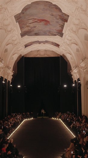 SCHIAPARELLI HAUTE COUTURE SPRING/SUMMER 2026 by DANIEL ROSEBERRY� ‘The emotional core of this collection was revealed to me while I was on a creative retreat outside of Rome. One afternoon, I arranged a last-minute tour to see the Sistine Chapel. If you’ve been there, you know that the first thing you see isn’t the ceiling, but the walls, densely painted by an army of artists in the years before Michelangelo began his work in 1508. But crane your neck skyward, and thought stops. Feeling begins.