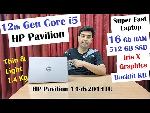 HP Pavilion Core i5 12th Gen HP14-dv2014TU with 16GB RAM + 512GB SSD Thin & Light Weight Full Review