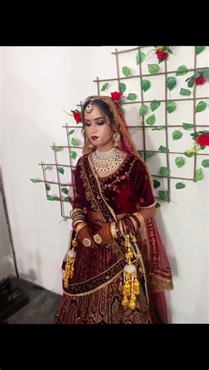 Royal Maroon Bridal Makeup Look | Traditional Indian Bride Makeup ✨💍