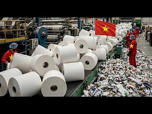 From Waste Paper to Soft Toilet Paper | The Full Production Journey