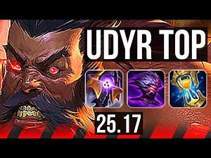 UDYR vs GANGPLANK (TOP) | 6 solo kills, 600+ games | EUW Master | 25.17