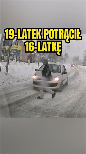 19-latek potrącił na przejściu dla pieszych 16-latkę. Wszystko nagrał wideorejestrator samochodowy