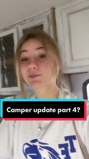 Camper update part 4 I think 🤦🏽‍♀️😂#camperremodel #tinyhome #remodel #camperreno