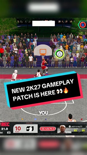 The NEW gameplay patch for NBA 2K27.. #2k27 #nba2k27 #nba2k #2kcommunity
