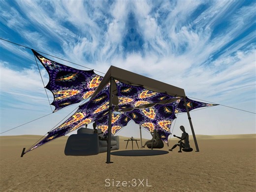 Stretch Fabric Triangle Canopy for Tents – Modular Ceiling Decor (L / 2XL / 3XL Sizes) - Abracadabra AB-TR03 - Etsy