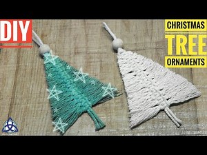 DIY Christmas Tree Decorations - Macrame Christmas Ornaments