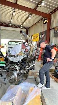 Time to dress the new engine for Pearl! #engine #squarebody #truck #pickup