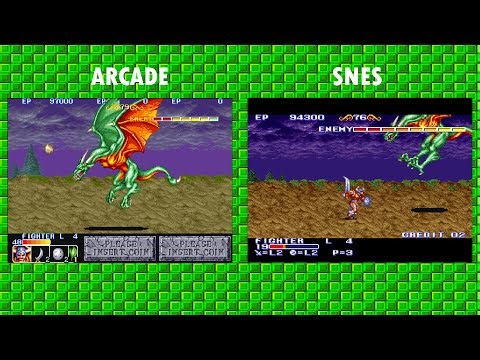 Arcade Vs SNES - The King Of Dragons