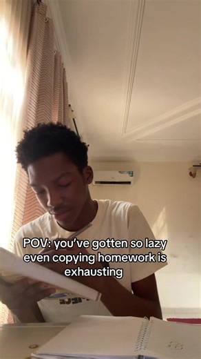 Relatable Laziness: Exhausted by Homework Copying