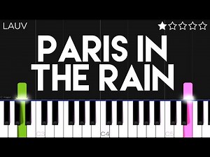 Lauv - Paris in the Rain | EASY Piano Tutorial