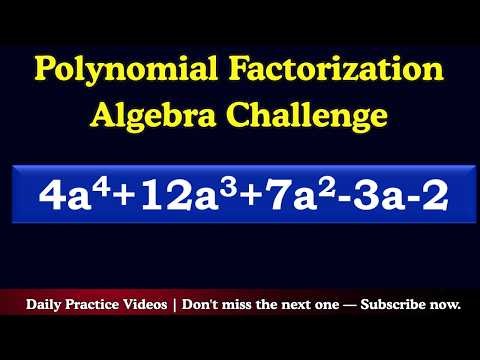 Grade 10 Algebra: Solving Polynomial Factorization using Synthetic Division Method