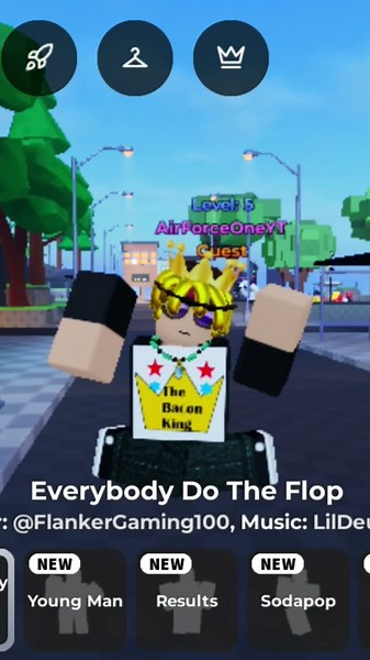 EVERYBODY DO THE FLOP 🤣🤣🤣🤣#roblox game name: r6 emotes haven