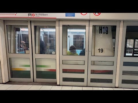 Vidéo [METRO] ligne 2 🔴 trajet entre gare jean Lebas Roubaix et croix centre rame HP 19