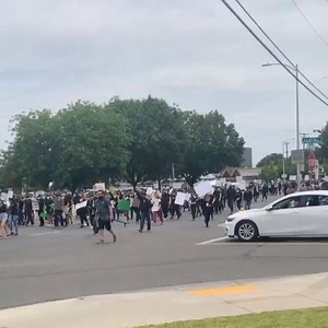 14K views · 117 reactions | Protests takeover streets in #Modesto. | 209 Times | Facebook