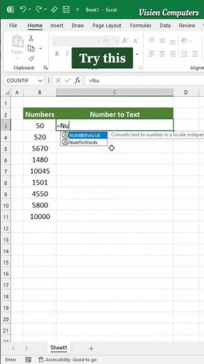 Number to Text formula tricks in excel #excel #exceltutorial #exceltips #excelshorts #exceltricks