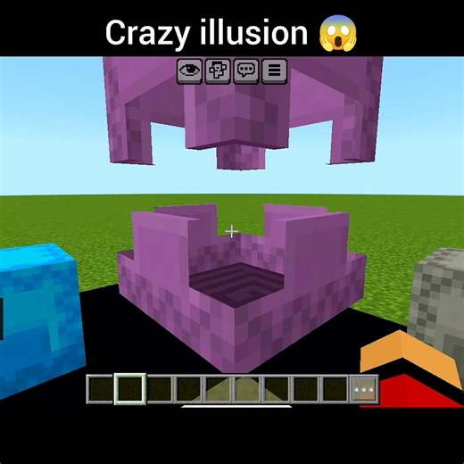 Minecraft crazy shulker box illusion 😱🔥 #minecraft