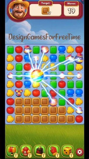 Family Farm Match - Level 2 gameplay match 3 logic puzzle design decor build casual game walkthrough