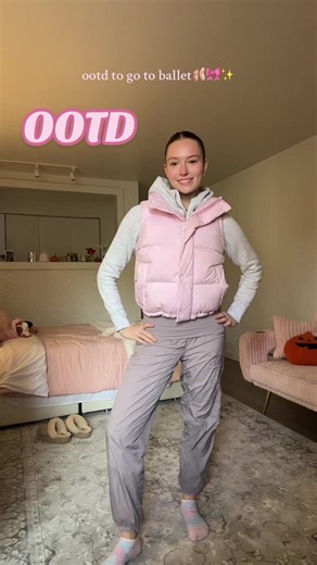 OOTD also my apartment is coming together 🥰 #fyp #ootd #balletoutfit #balletcore #ballettok