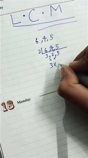 LCM practice in maths 🙏