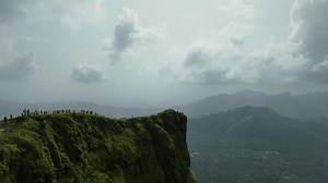 Raigad Fort Aerial View Western Ghats Stock Footage Video (100% Royalty-free) 3837948715 | Shutterstock