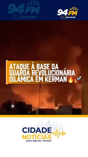 Ataque à base da Guarda Revolucionária Islâmica em Kerman🔥🚀