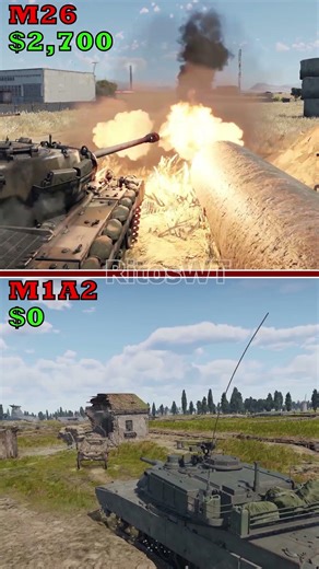 Shot Comparison — WWII vs Modern Tank (M26 vs Abrams)