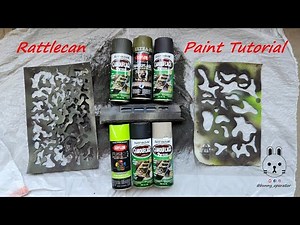 Camouflage Spray Paint / Rattlecan Tutorial - M81 Woodland, Multicam Tropic, Snakeskin Patterns