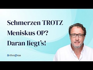Unerklärliche Schmerzen NACH DER Meniskus OP?!