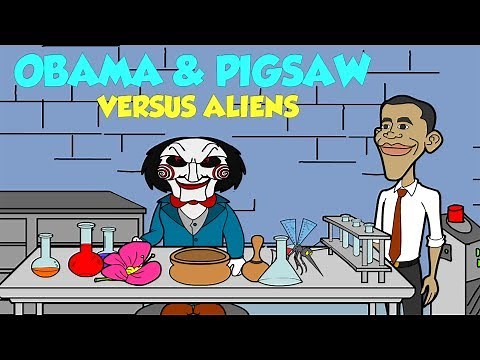Obama & Pigsaw versus Aliens