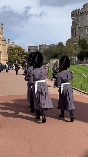 Guards protecting Windsor Castle! | Queen Guards